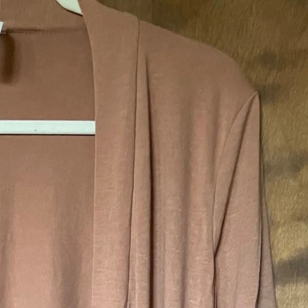 Open Long Cardigan, Egg Shell - Picture 2 of 5